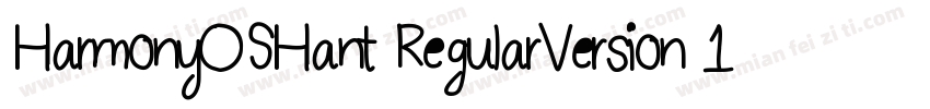 HarmonyOSHant RegularVersion 1000字体转换